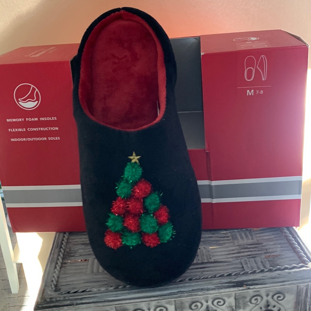 Charter Club Christmas Tree Slippers